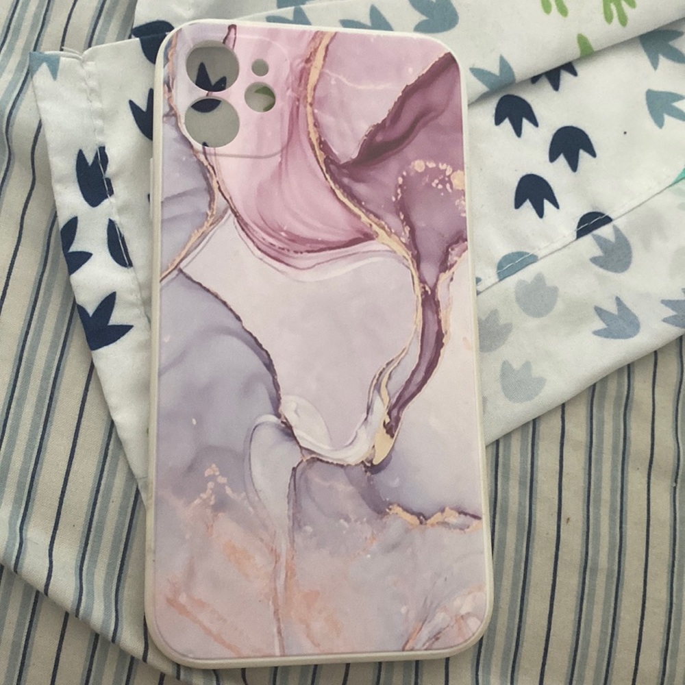 Purple marble iPhone 11 case